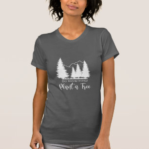 Plant een boom-bos-Natuur Cool Grey T-Shirt