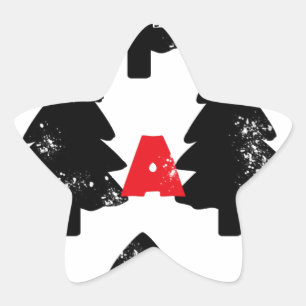 Plant een boom Patroon Ster Sticker