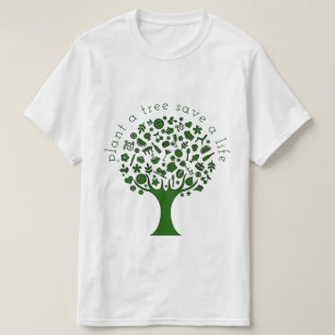 Plant een boom t-shirt