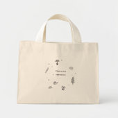 Plant een boomherbebossingsontwerp Mini Canvas tas (Voorkant)