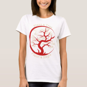 Plant een Plant met Hope Chic Red Glitter T-shirt