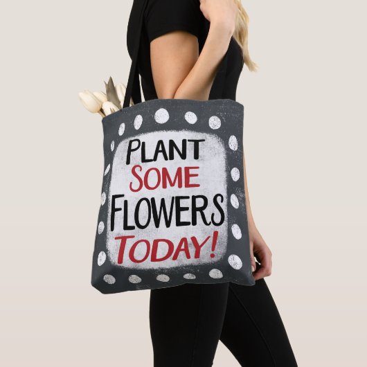 Plant enkele bloemen vandaag Canvas tas (Dichtbij)