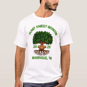 Plant Familie Reünie Funny Tuin Natuur ontwerp T-shirt