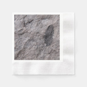 Plant Fossil 350 miljoen JAAR. Oude bedrukte cockt Servetten