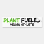 Plant Fueled, Vegan Athlete, autowrak Bumpersticker (Voorkant)