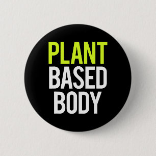 Plant Gebaseerd Lichaam Vegan Gym Bodybuilding Wor Ronde Button 5,7 Cm
