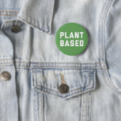 Plant gebaseerd Vegan Quote Ronde Button 5,7 Cm (In situ)