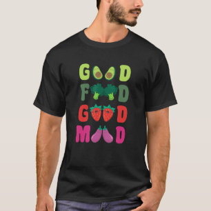 Plant gebaseerd voedsel goed hout ga Vegan World V T-shirt