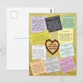 Plant-gebaseerde complete eiwitrecepten briefkaart (Voorkant / Achterkant)