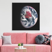 Plant groei op Planet Earth. Canvas Afdruk (Insitu (Woonkamer))