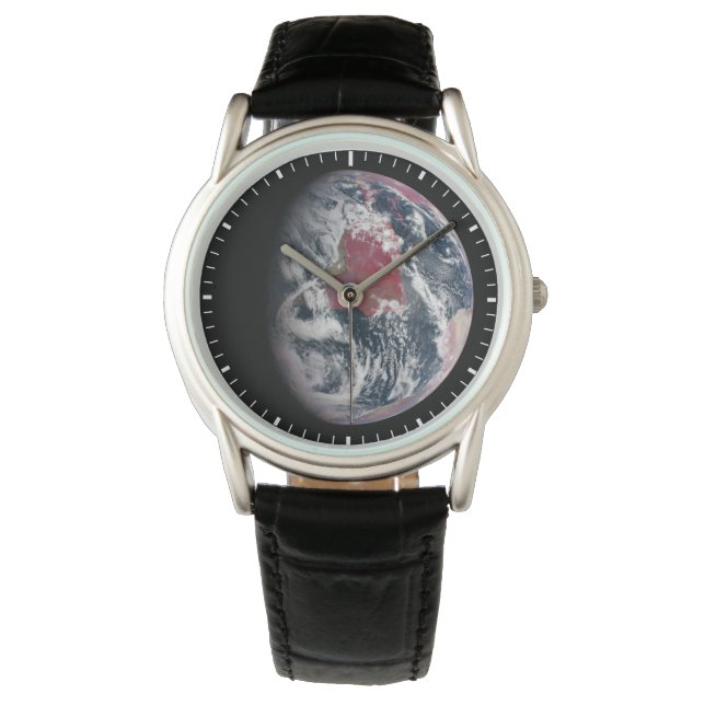 Plant groei op Planet Earth. Horloge (Voorkant)