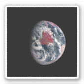 Plant groei op Planet Earth. Sticker (Voorkant)