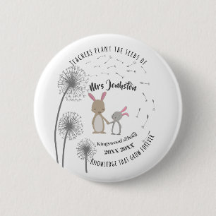 Plant het zaad van het kenniskonijnenkonijn Dandel Ronde Button 5,7 Cm