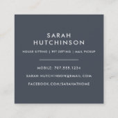 Plant | House Sitter Vierkante Visitekaartje (Achterkant)