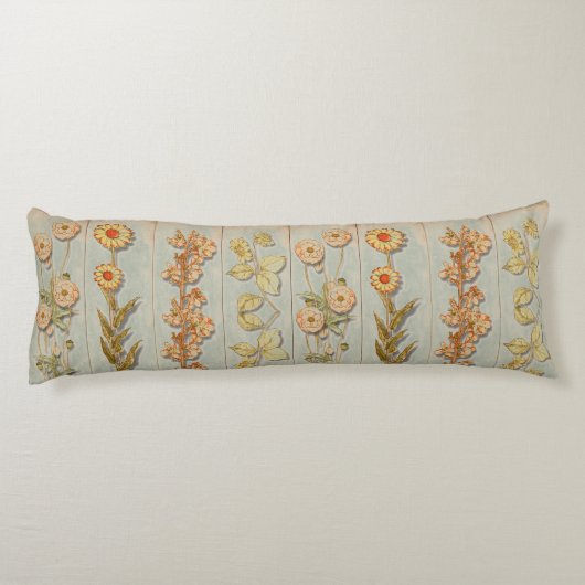 Plant Illustraties houten panelen Lichaamskussen (Achterkant)