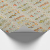  Plant Illustraties Rustic Cadeaupapier (Hoek)