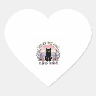 Plant Kat Moeder Kat Planten Cottagecore Vintage V Hart Sticker