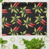 Plant keukenhanddoeken van Chili Pepper (Gevouwen)