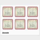 Plant Kindness Vierkante Sticker (Vel)