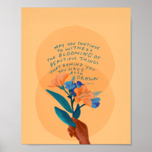 Plant Kunst door Black Woman Artist Poster