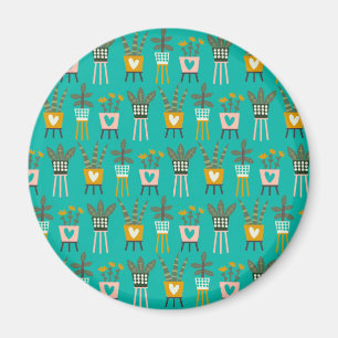 Plant Lady Art Magneet