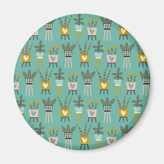 Plant Lady Art Magneet (Voorkant)