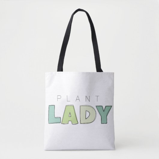 Plant Lady Canvas tas (Voorkant)