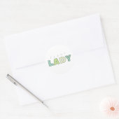 Plant Lady Circle Stickers (Envelop)