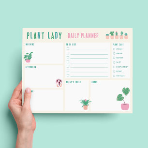 Plant Lady Dagelijkse Planner Notitieblok