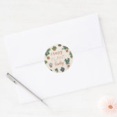 Plant Lady Illustratie Ronde Sticker (Envelop)