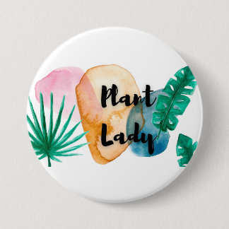 Plant Lady mok Ronde Button 7,6 Cm
