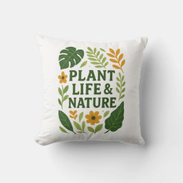 Plant leven & Natuur – Botanisch ontwerp Kussen