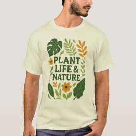 Plant leven & Natuur – Botanisch ontwerp T-shirt