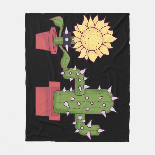 Plant liefhebbers fleece deken (Voorkant)