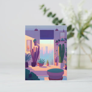 Plant Lover Appartement, Postcrossing Briefkaart