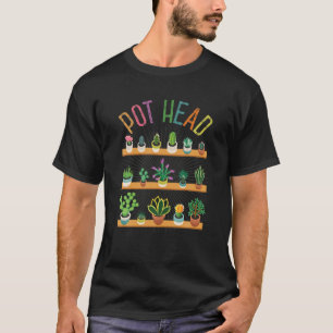 Plant Lover en tuinman: potkop Succulent T-shirt