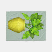 Plant Lover House Plant Fleece Deken (Voorkant (Horizontaal))
