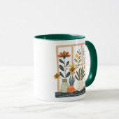 Plant Lover Potted Planten op Window Coffee Mok (Voorkant rechts)