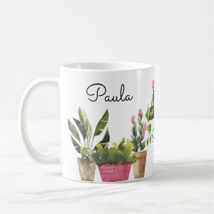 Plant Lover Waterverf Plant Art koffie Mok