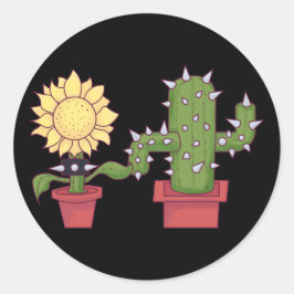 Plant Lovers Ronde Sticker
