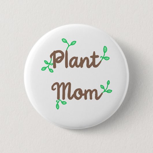 Plant mam Pin-On Button (Voorkant)
