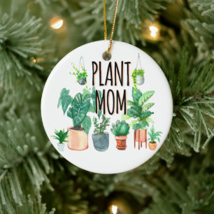 Plant mam - tuinbouw, planter cadeau voor mam keramisch ornament