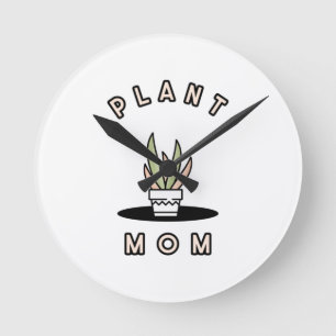 Plant mama ronde klok