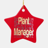 Plant Manager Extraordinaire Keramisch Ornament (Voorkant)