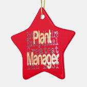 Plant Manager Extraordinaire Keramisch Ornament (Links)