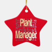 Plant Manager Extraordinaire Keramisch Ornament (Achterkant)