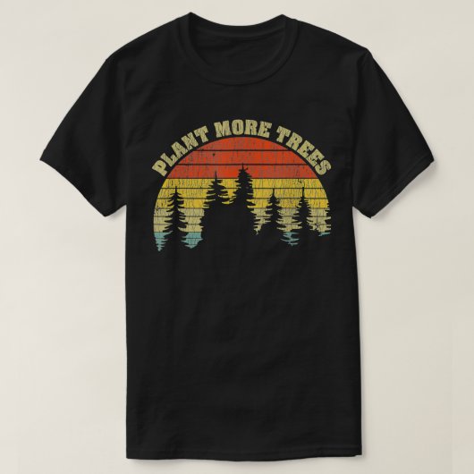  Plant Meer bomen besparen onze klimaatverandering T-shirt (Design voorkant)