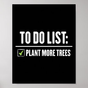 Plant meer bomen Happy Arbor Day Poster
