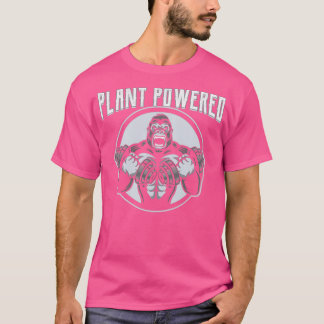 Plant met Gorilla Vegan Gym Weightlifter T-shirt