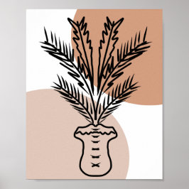 Plant met palmbomen poster